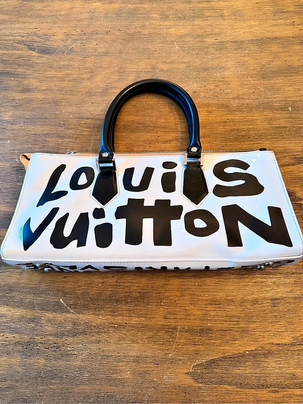 Louis Vuitton Stephen Sprouse Graffiti Alma Horizontal Tote White & Black